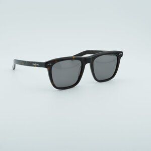 Montblanc MB0226S 007 Sunglasses Havana Square Frame, Green Lenses